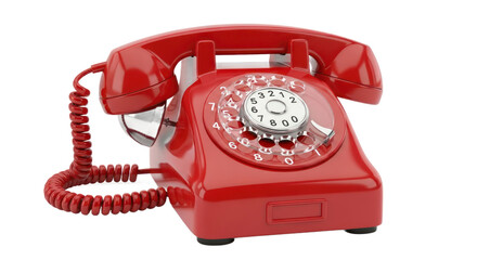 Retro red telephone