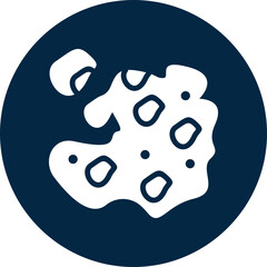 Melanoma icon for cancer diagnosis, website, application, printing, document, poster design, etc