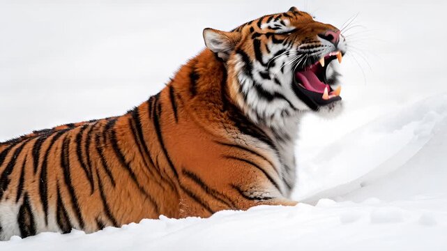 Engendered animal Sunda Tiger, 4k video