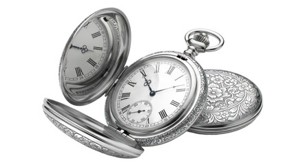 Vintage pocket watch open