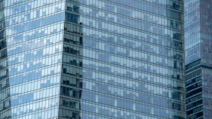 blue wall business buildings architectural background