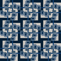 classic geometric seamless pattern with unique shape