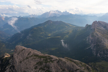 Obraz premium View from Lagazuoi in the Dolomites, Italy, Europe