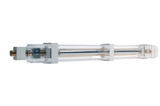 Transparent Acrylic Meter Isolated on White Background