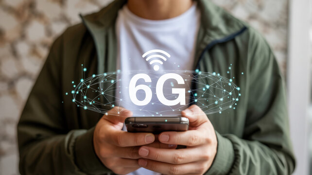 6G Technology on Smartphone with Network Connection