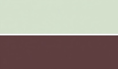 Fototapeta premium Two-tone color palette, light sage green and deep brown