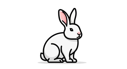 Obraz premium Cartoon rabbit illustration