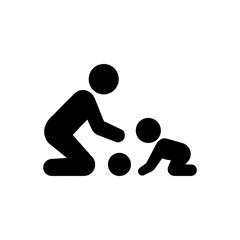 Parent Playing Ball Icon