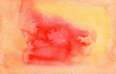 Fototapeta premium Abstract watercolor gradient background on paper texture, hand painted backdrop for lettering