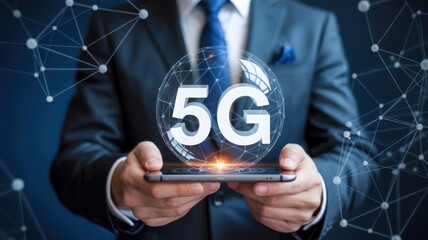 5G Technology Concept in Business and Communication