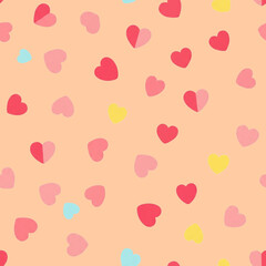 seamless background with hearts