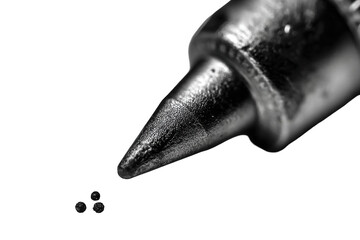 Close-up of a Metallic Magnetic Tip Screwdriver