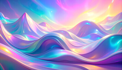 Holographic gradient abstract background