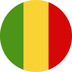 Fototapeta premium Mali flag button