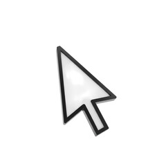 Cursor Pointer Digital Click isolated on transparent background