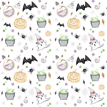 15 Halloween Seamless pattern, 300 DPI, 5000xx5000 px