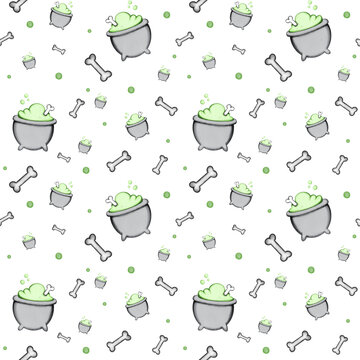 15 Halloween Seamless pattern, 300 DPI, 5000xx5000 px
