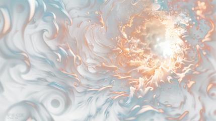 Swirling orange marble texture with soft gradients, ideal for warm-toned backgrounds.