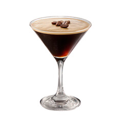 Espresso Martini Cocktail in Martini Glass