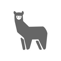 Alpaca animal icon / アルパカのアイコン