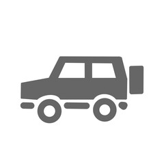 SUV off-road car icon / SUV・四輪駆動車のアイコン