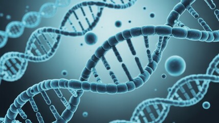 DNA Strand Abstract Background Concept Illustration