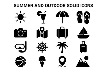 Summer and Outdoor Vacation Icons_simple_compose