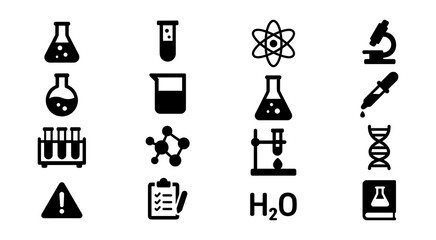 Science and Laboratory Icons_simple_compose