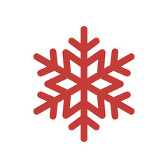 Snowflake. Vector geometric illustration of traditional Christmas winter decor