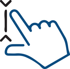 Digital Hand Interaction Depicting Swipe Gesture For Interfacing With Technology Applications And Touchscreen Devices For Seamless User Experiences