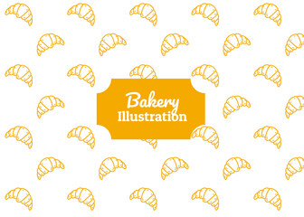 bakery illustration pattern with white background, food packaging, menu illustration hand drawn print ads, food business, bakery