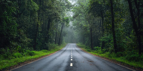 Fototapeta premium road in the forest