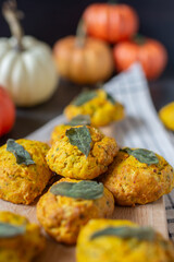 healthy home made Pumpkin scones