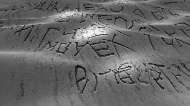 Abstract textured surface with etched patterns
