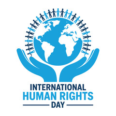 Fototapeta premium Human Rights Day Vector Design.