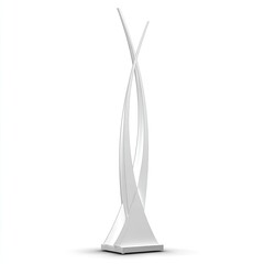 Modern Abstract White Sculpture