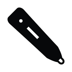 thermometer solid icon vector design good for web or mobile app