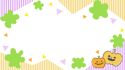 かわいい動画配信用の背景45　ハロウィン柄