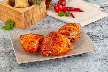 Baked marinated crispy chicken tighs