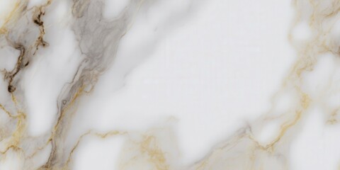 Naklejka premium A beautiful marble pattern with gold and grey veins against white.