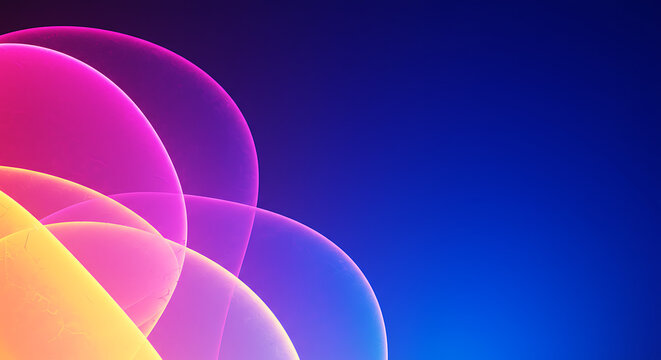 neon glass layer abstract background