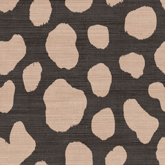 Seamless abstract Modern Cow Spots Linen Pattern