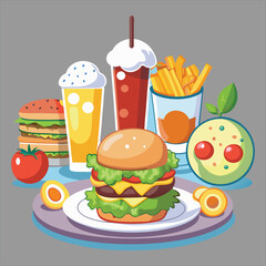 Food vector, Food  design, Food  concept, Food  post, Food  cartoon, Food  icon, Food  template, Food  art, Food  topics, Food doodle