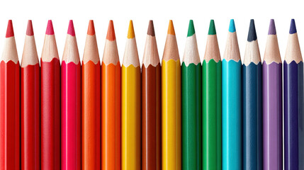 Fototapeta premium colored pencils isolated on white background