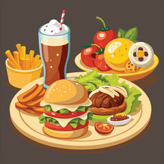 Food vector, Food  design, Food  concept, Food  post, Food  cartoon, Food  icon, Food  template, Food  art, Food  topics, Food doodle