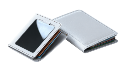 notebook and pen on white background