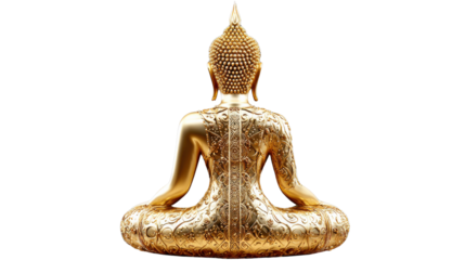 buddha statue isolated on white