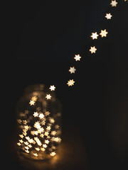 golden christmas lights