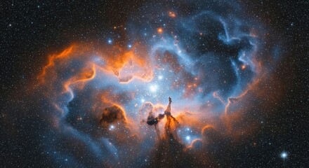 Cosmic Pillars of Creation: Stellar Nursery in Space