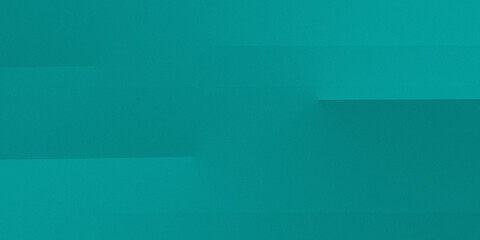 Obraz premium 3D teal abstract background with horizontal striped design with touch of noise